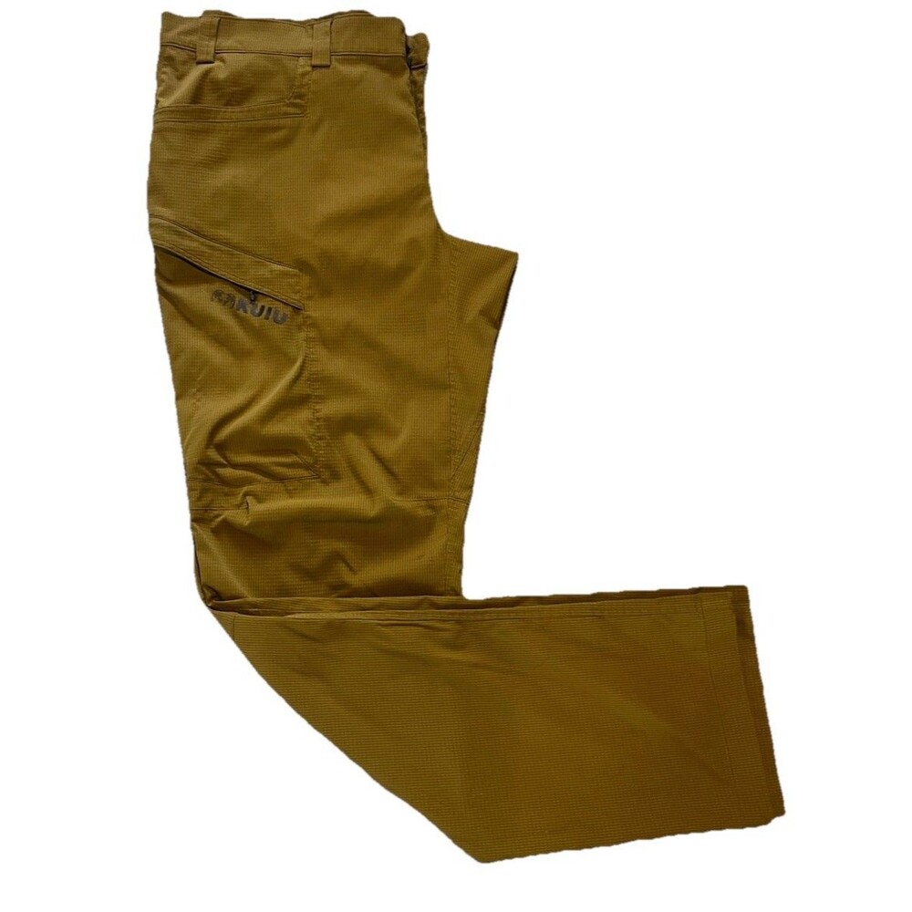 Kuiu Tiburon Performance Hunting Pants Mens Sz 40 Tall UPF 50 Brown Stretch